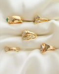 Beautiful Swedish Vintage Cigarband Ring 18K Gold 1963