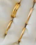 Set of TWO Size 5 Extraordinary Antique Art Deco Bands 23K Gold 1927 and 1933