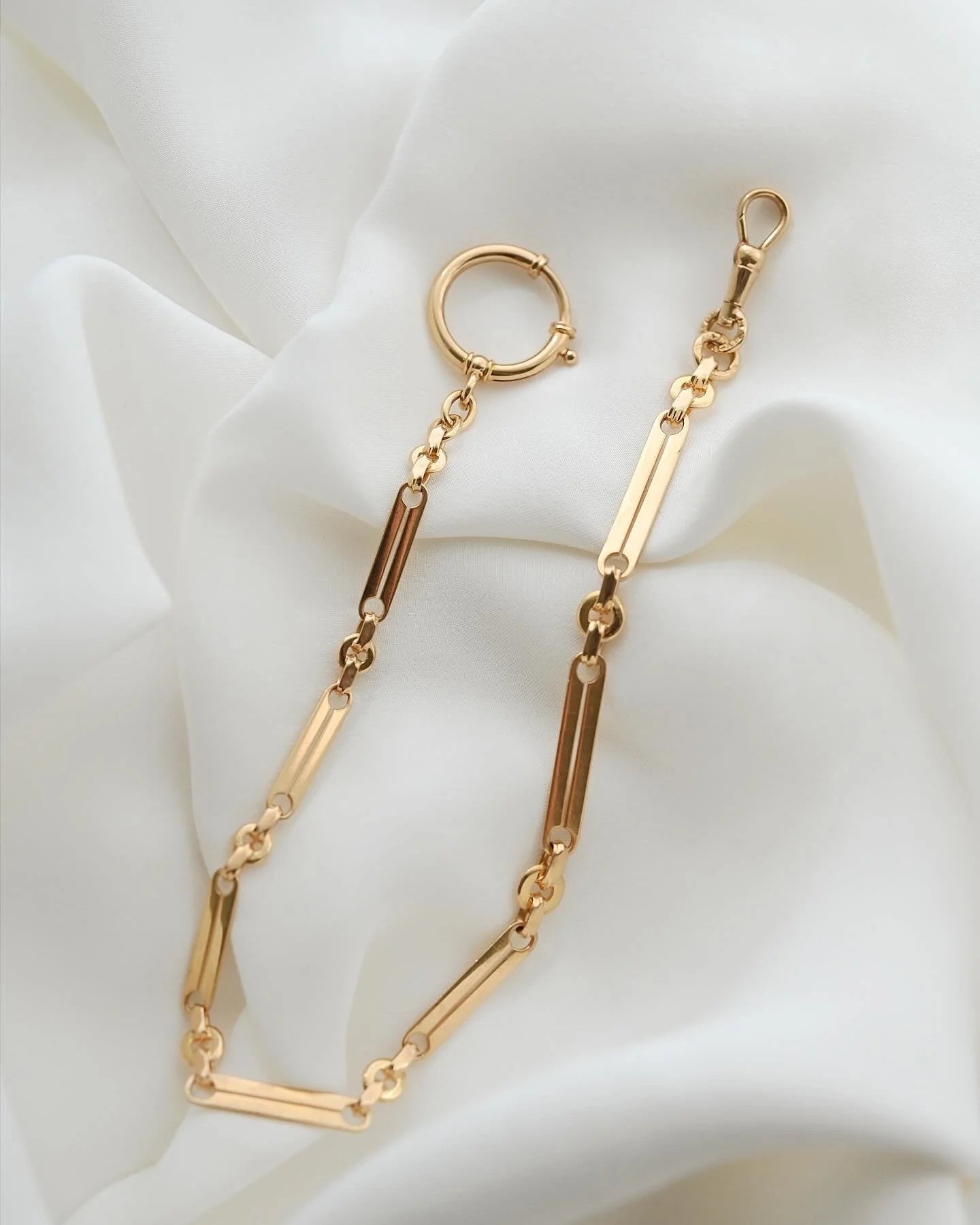 Bracelet or Chain Extender Swedish Antique 18K Gold Fully Hallmarked 1910s