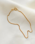Beautiful Dainty Italian Curb Link Bracelet 18K Gold