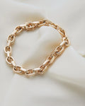 6.25 Inches Big Chunky Danish Anchor Link Bracelet 14K Gold