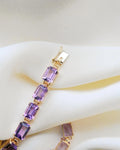 Insane Vintage Amethyst Bracelet 18K Gold