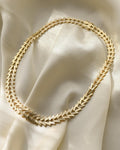 Absolutely RARE and Stunning Jumbo Geneva Link Necklace 14K Gold 1960s