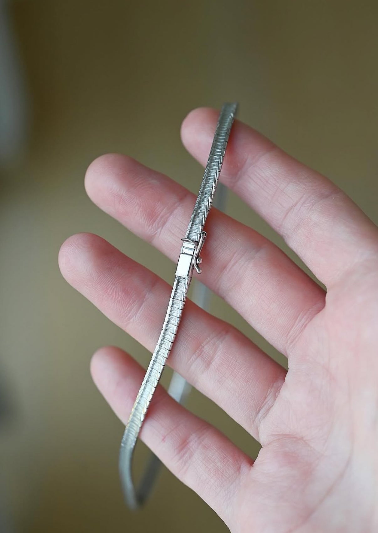 Slinky Vintage Quality Silver Chain Denmark 1960s