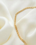 Rare Long 18K Solid Gold Antique Curb Link Chain Beg 1900s