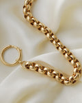 Rare Jumbo Rolo Link Watch Chain 18K Beg. 1900s