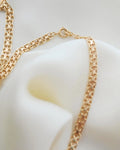 Gorg Wide 17.5 Inches Swedish Vintage Necklace 18K Gold
