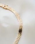 Gorg Mid Size Brick Link Chain 14K Gold 1960s