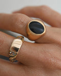 Black Onyx Ring 18K Gold 1962