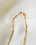 Italian Curb Link Chain 19 Inches 18K Gold