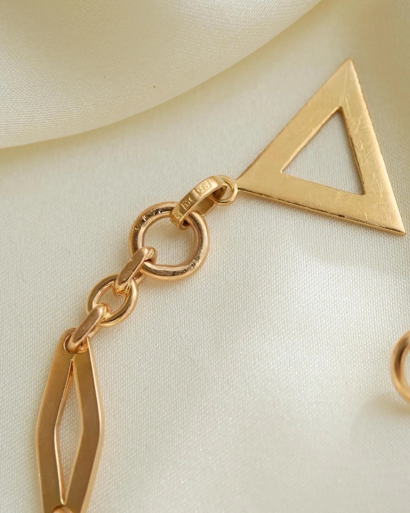Unreal Stunning Antique Watch Chain 10.5 Inches 18K Rose Gold 1933