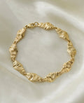 Beautiful Swedish Nugget Bracelet 18K Gold 1976