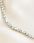 The Diamond Tennis Necklace of Your Dreams 3.50 Carats 18K White Gold
