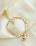 Perfect Danish Vintage Anchor Link Bracelet 14K Gold