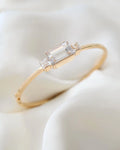 Extraordinary Rock Crystal Bangle 18K Gold 1949