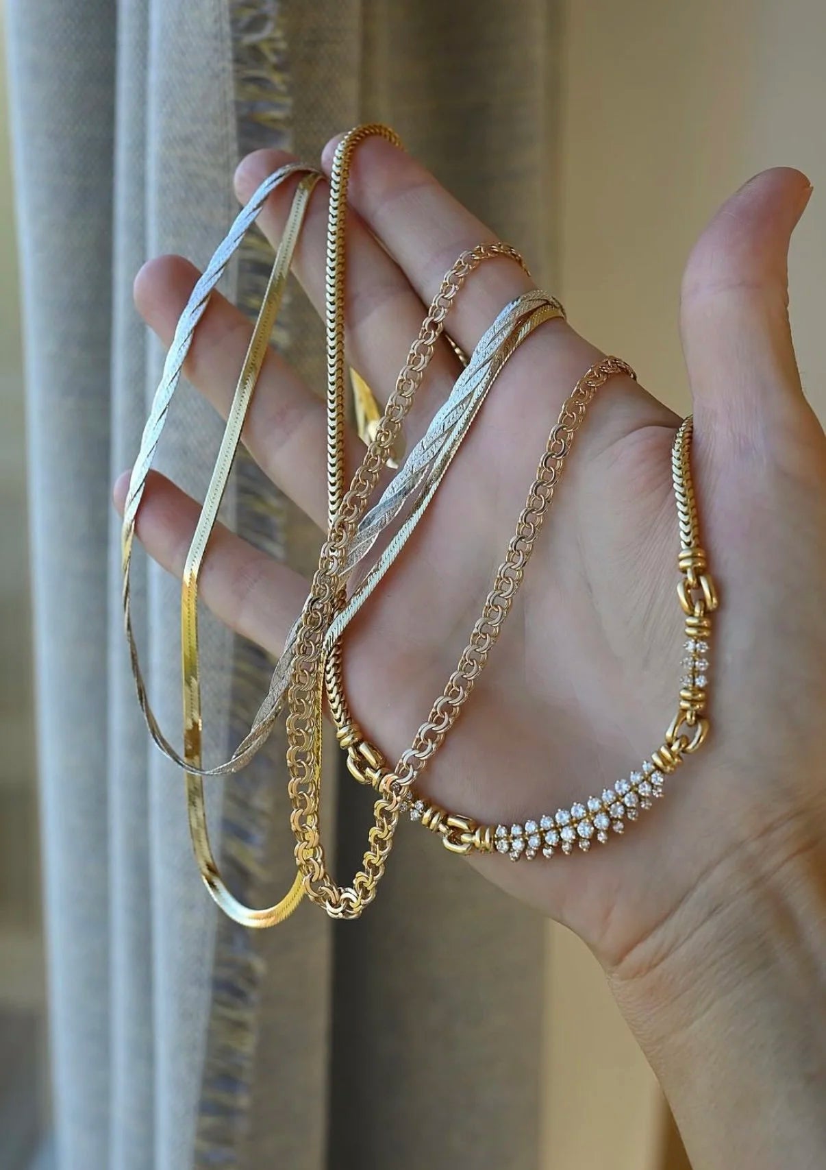 Exquisite Big Dream Diamond Vintage Necklace 18K Gold