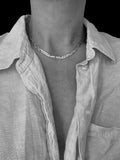 Braided Italian Vintage Necklace Silver
