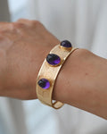 The Most Stunning Thing of Amethyst Cabochon Beauty 18K Gold 1965