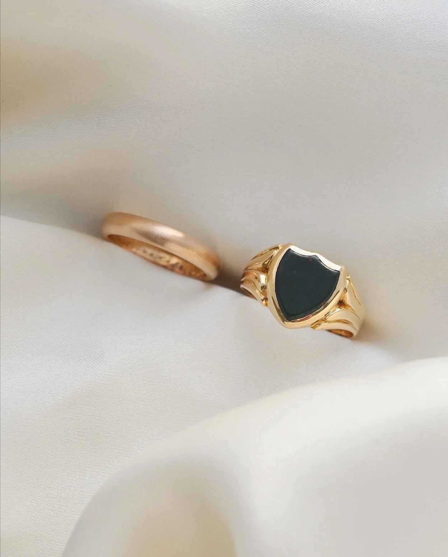 The Mid Century Velvet Wedding Band 18K Rose Gold 1952