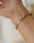 Glowing Perfect Antique Watch Chain Bracelet 14K Rose Gold 1920s