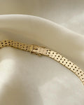 Sublime Danish Vintage Brick Link Necklace 16.1 Inches 1970s