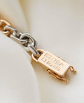Incredible RARE White and Yellow Gold Biker Link Bracelet 18K Gold 1965 Sweden