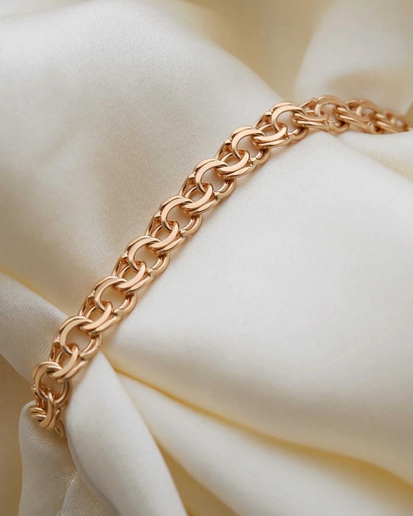Gorg Top Condition Swedish Vintage Link Bracelet 18K Gold 1967