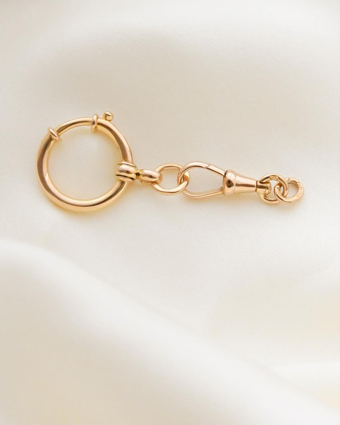 Rare Swedish Dog and Bolt Clasp Antique 18K Gold 1917