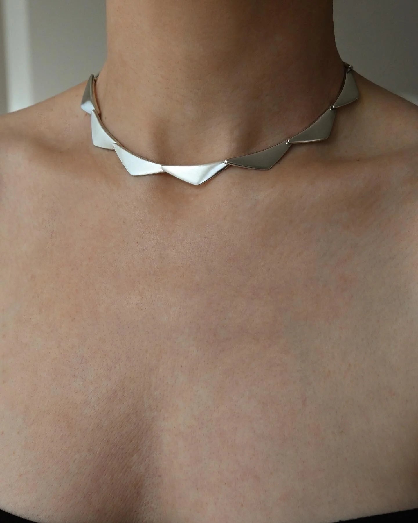 Sublime Danish Vintage Georg Jensen Necklace Silver 1960