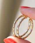 Gorg Twisted Hoops 14K Gold