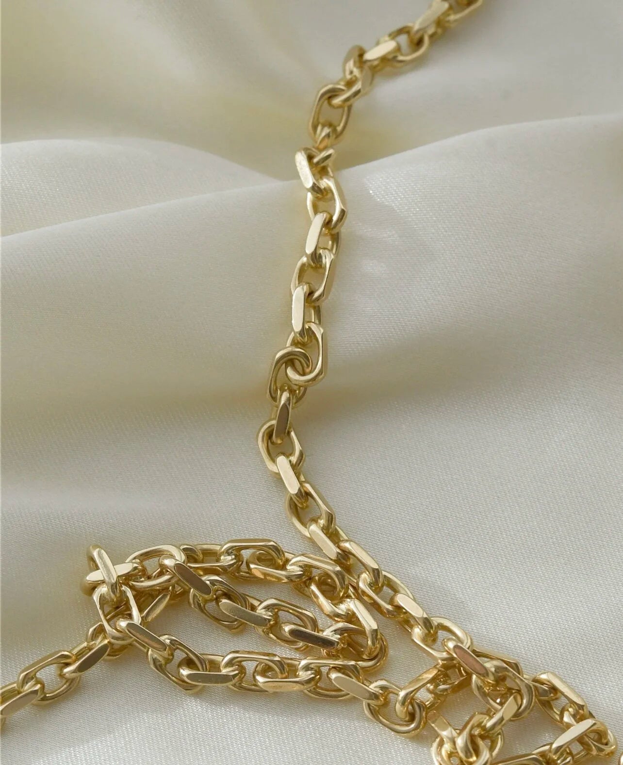 Rare Ultra Long Anchor Chain 14K Gold