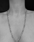 Scupltural Silver Vintage Goddess Chain