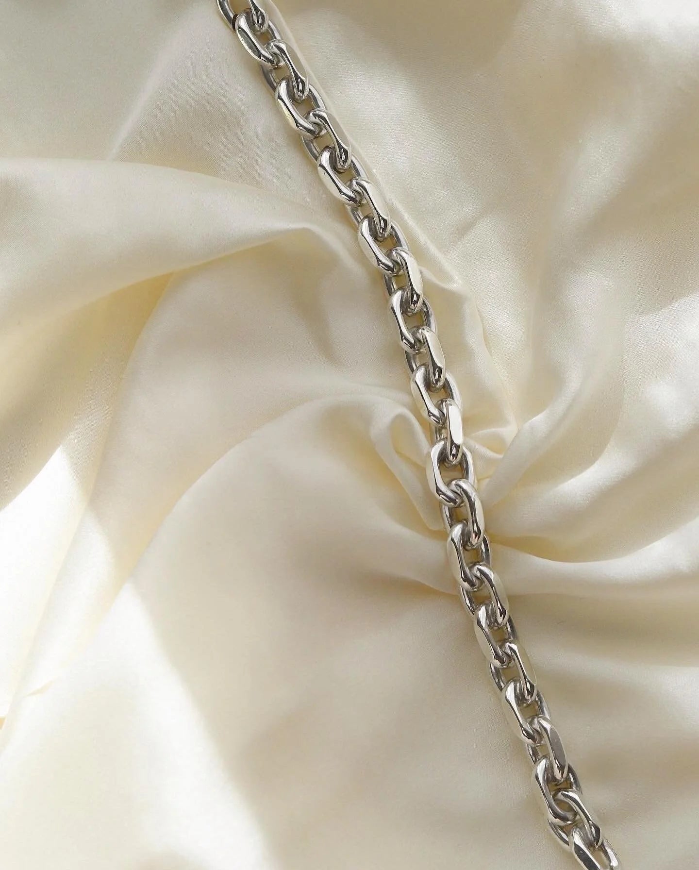 Gorg 72 Grams Danish Vintage Anchor Bracelet Sterling  Silver