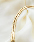 Danish Vintage Geneva Link Necklace 14K Gold 1970
