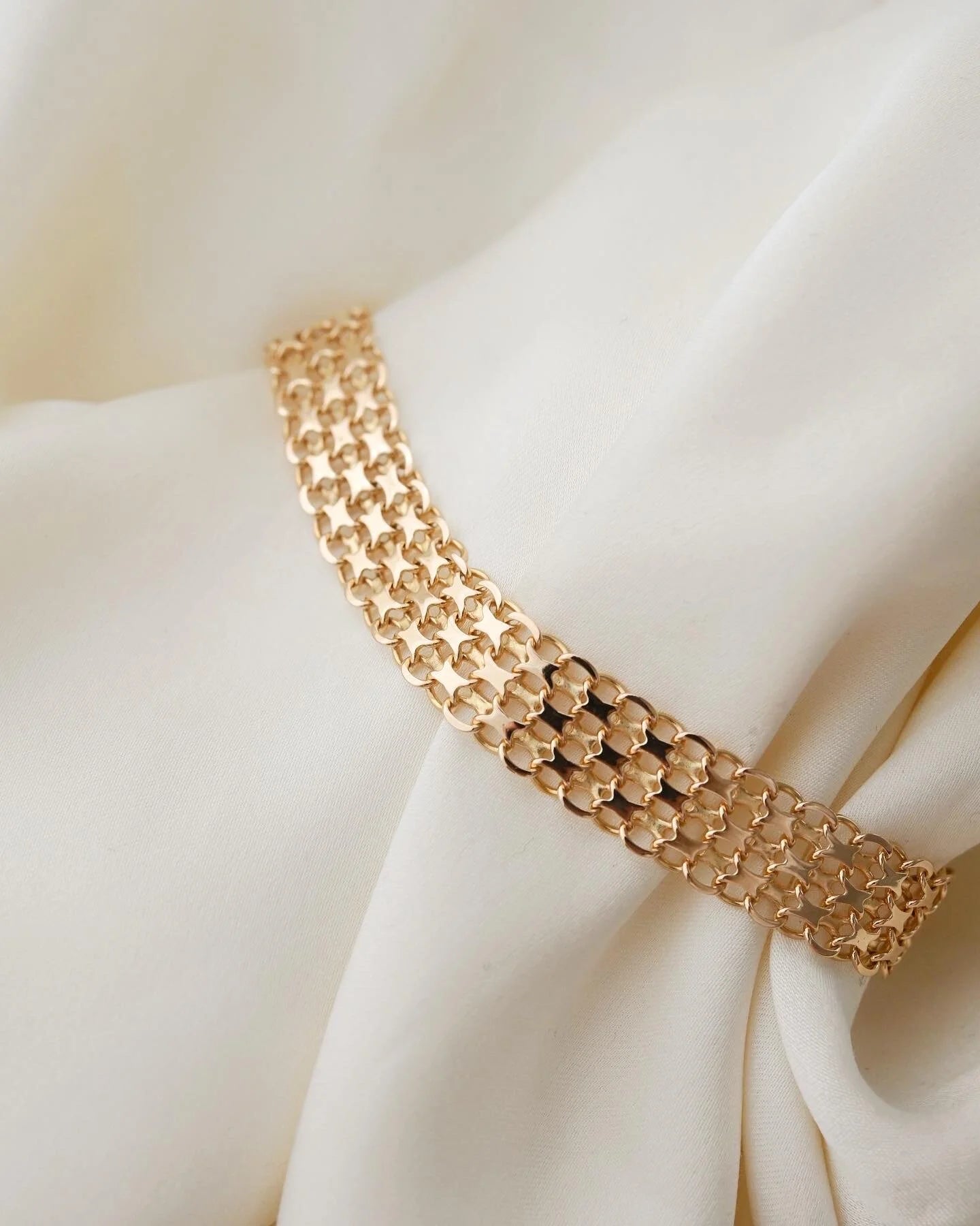 Gorg Glowing Swedish Vintage Bracelets Selling Separately 18K Gold 1960s