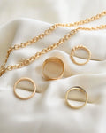 Sublime Wide Heavy Vintage Band 18K Gold