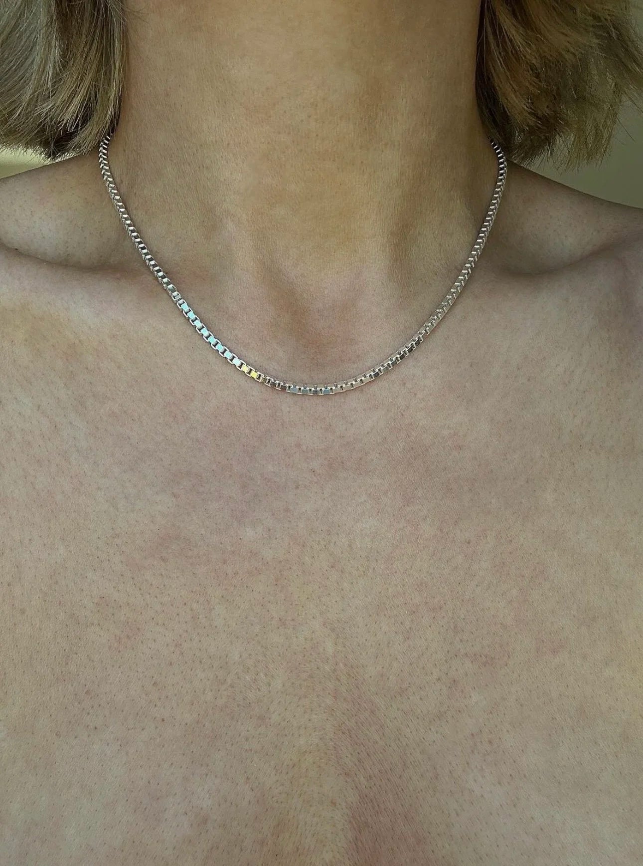 BIG Chubby Venezia Chain in Sterling Silver Danish Vintage