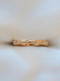 Stunning Floral Engraved Band 18K Gold 1910