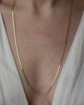 The Best Long Vintage Baby Virola Link Chain 18K Gold
