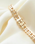 Special Release! (Number 7) Unique Variation Geneva Link Bracelet 14K Gold 1960