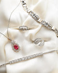 Magical Antique Art Deco 1.90 Carats Diamond Bracelet 14K White Gold 1930