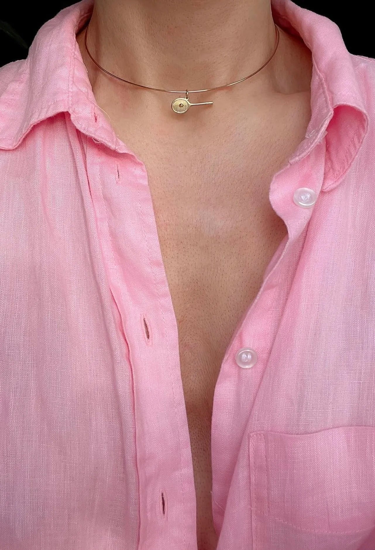 Stunning Sexy Vintage Wire Choker Collar 18K Gold Sweden 1970s