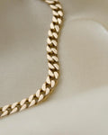 Beautiful Danish Vintage Curb Link Bracelet 14K Gold