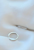 Clean Classic Crisp Diamond Hoops 18K White Gold