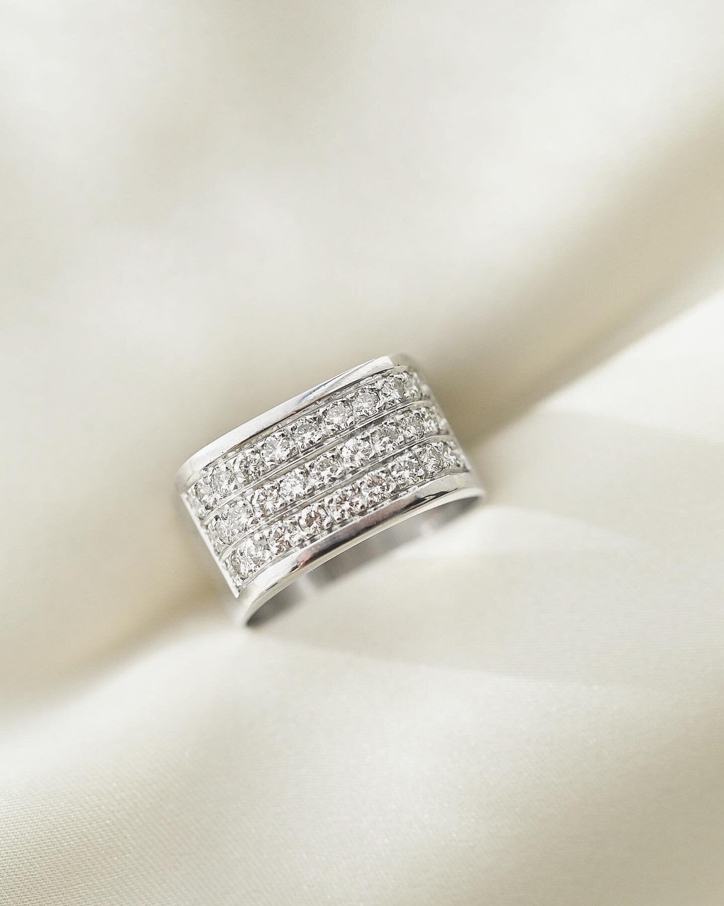 Vintage Diamond Ring by Lennart Abrahamson 18K Gold 1975