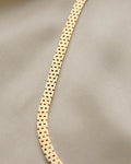Gorgeous Danish Jens Tage Hansen Brick Link Necklace 14K Gold 1960s
