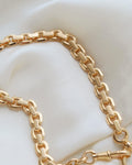 Decadent, HEAVY 32 Grams Antique Watch Chain 18K Gold 1917