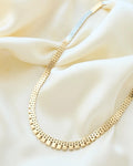 Stunning Brick Link Necklace 14K Gold 1960