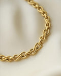 Special Vintage Infinity Link Chain 18K Gold 1980