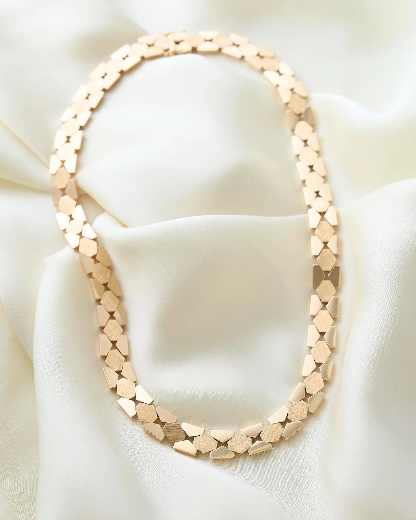 Incredible Beautiful Rare Danish Vintage Necklace 14K Gold